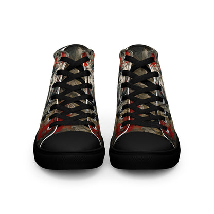 Women’s Floral High-Top Canvas Sneakers