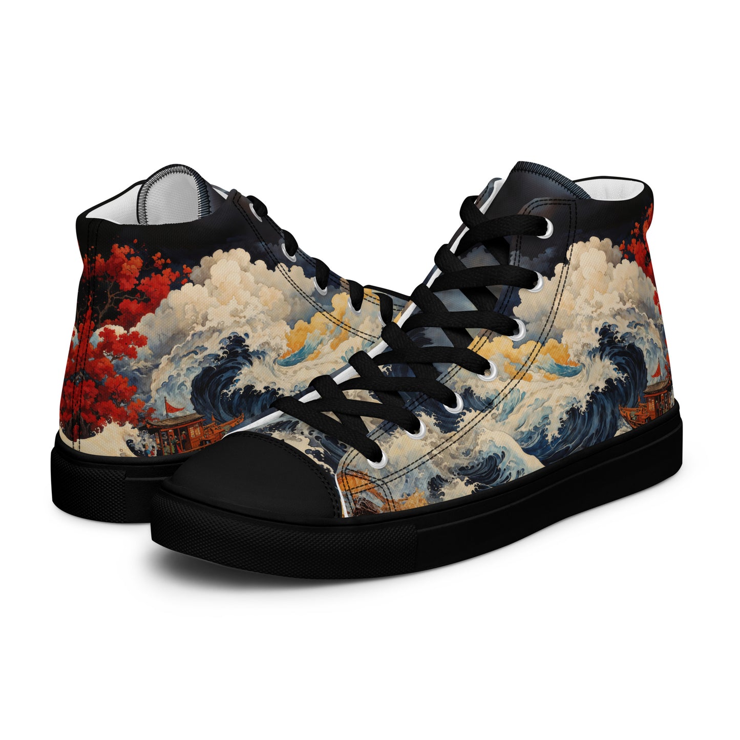 Unisex - high top canvas shoes- Storm