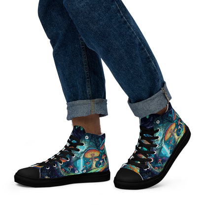 Unisex high top canvas shoes