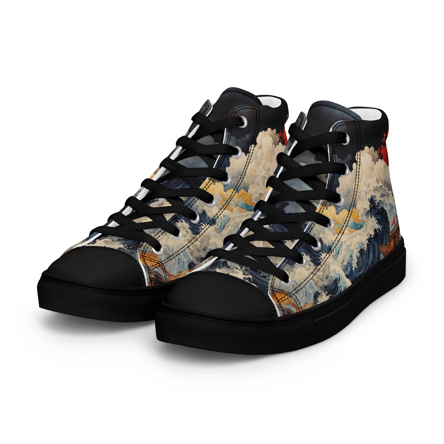 Unisex - high top canvas shoes- Storm