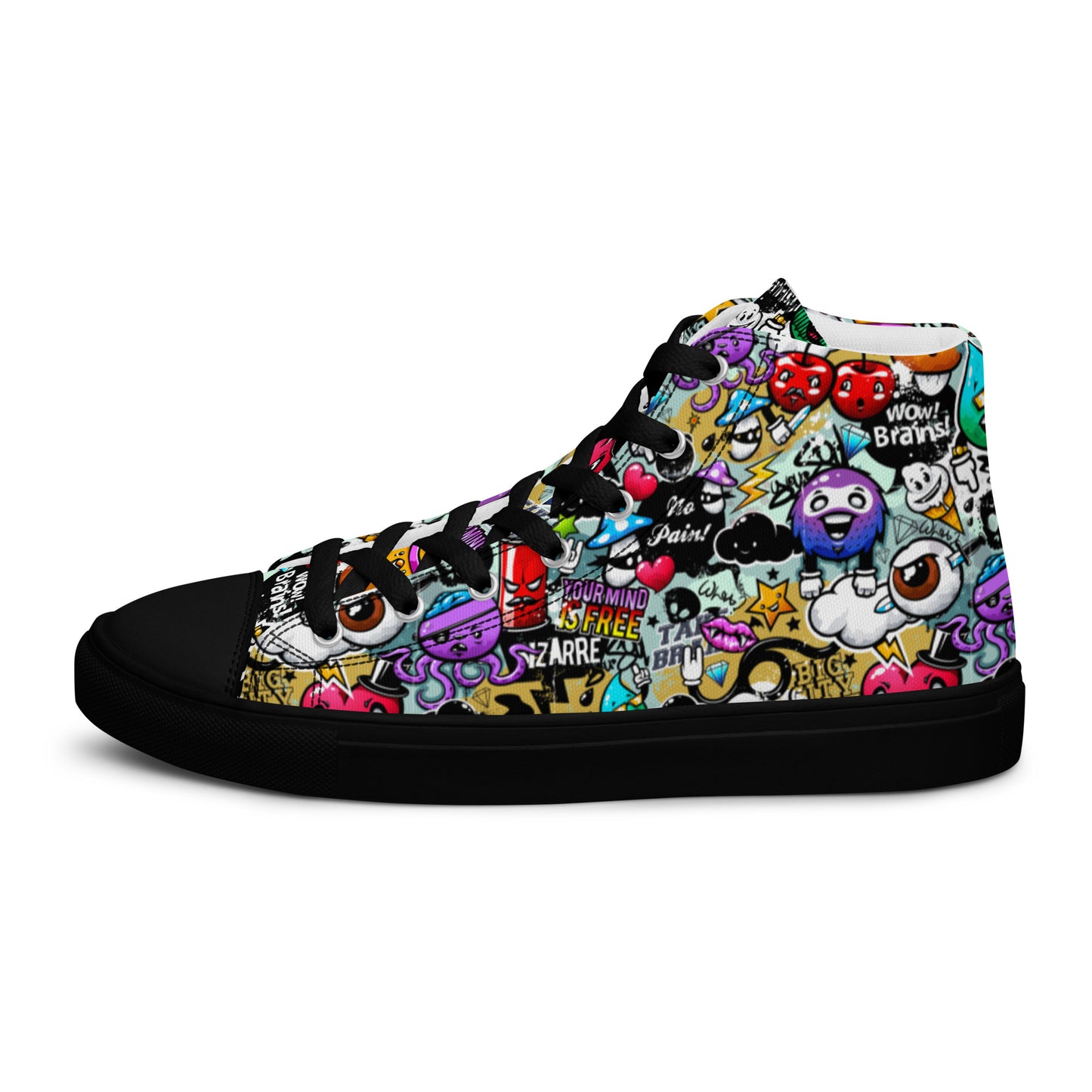 High top canvas shoes - Grafitti