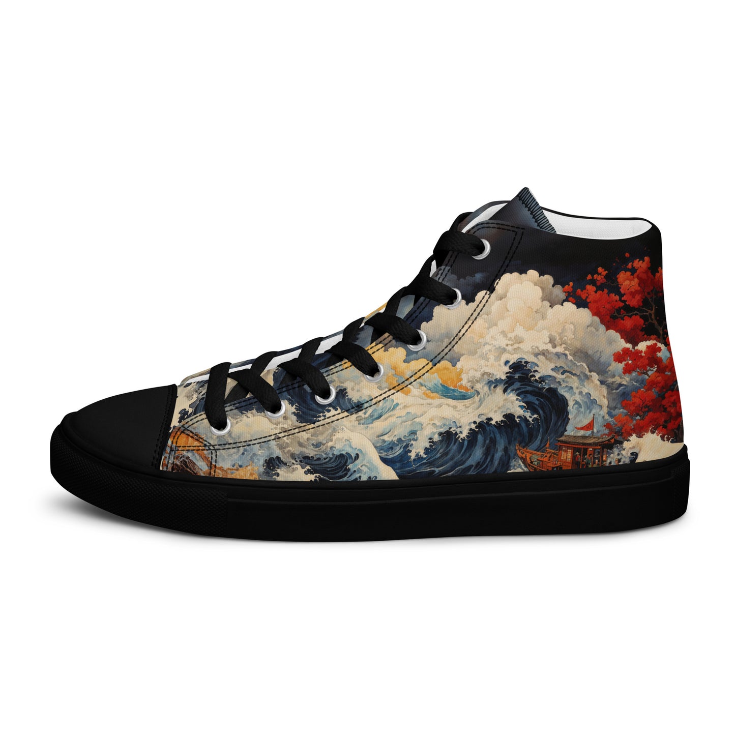 Unisex - high top canvas shoes- Storm