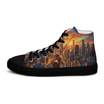 Unisex high top canvas shoes- City