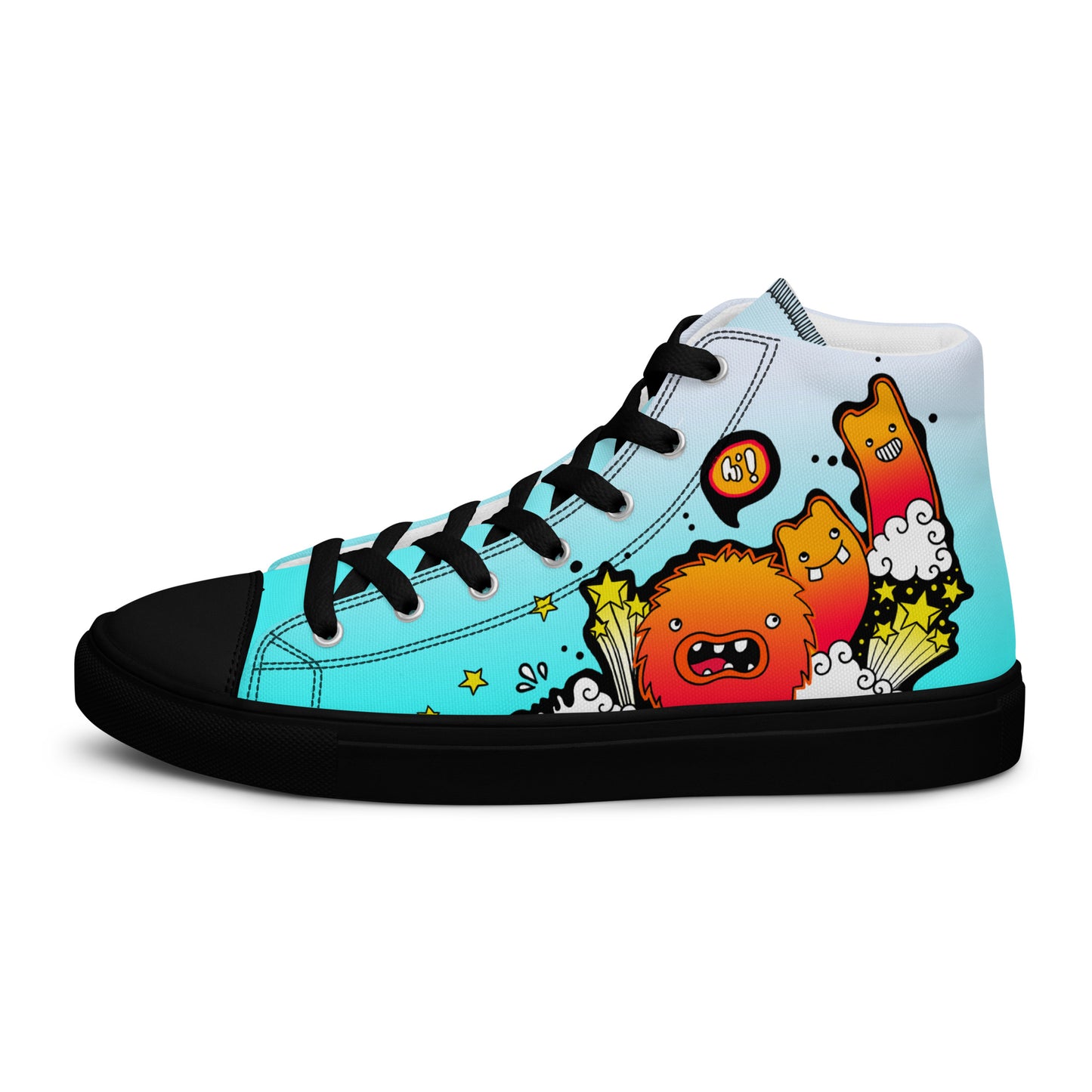 Unisex high top canvas shoes -Let'go