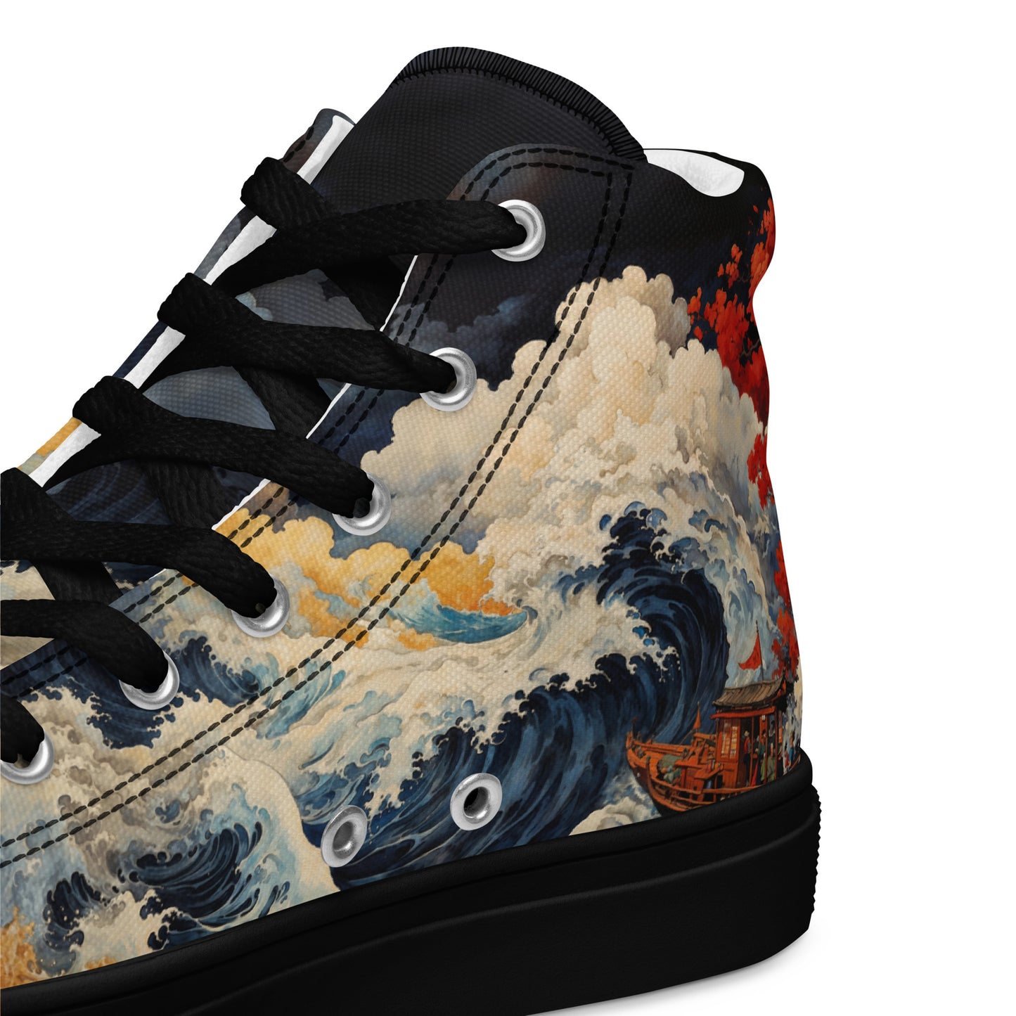 Unisex - high top canvas shoes- Storm