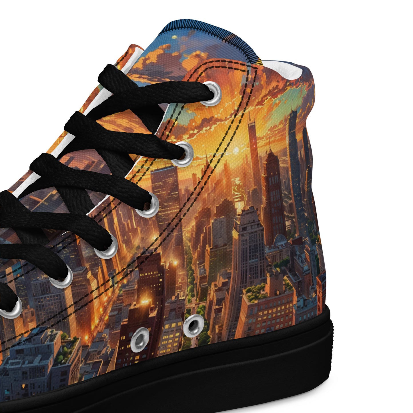 Unisex high top canvas shoes- City