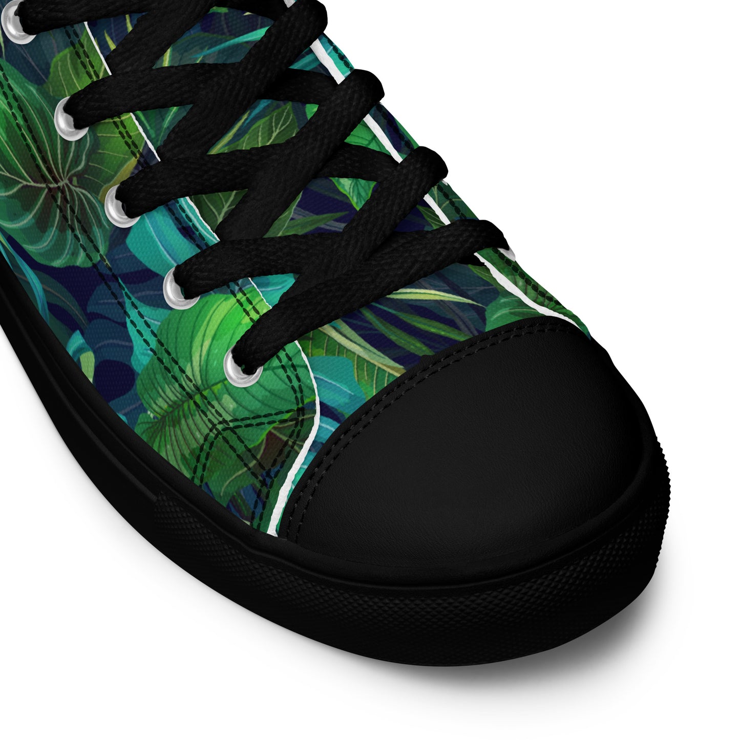 Unisex high top canvas shoes - Tropical