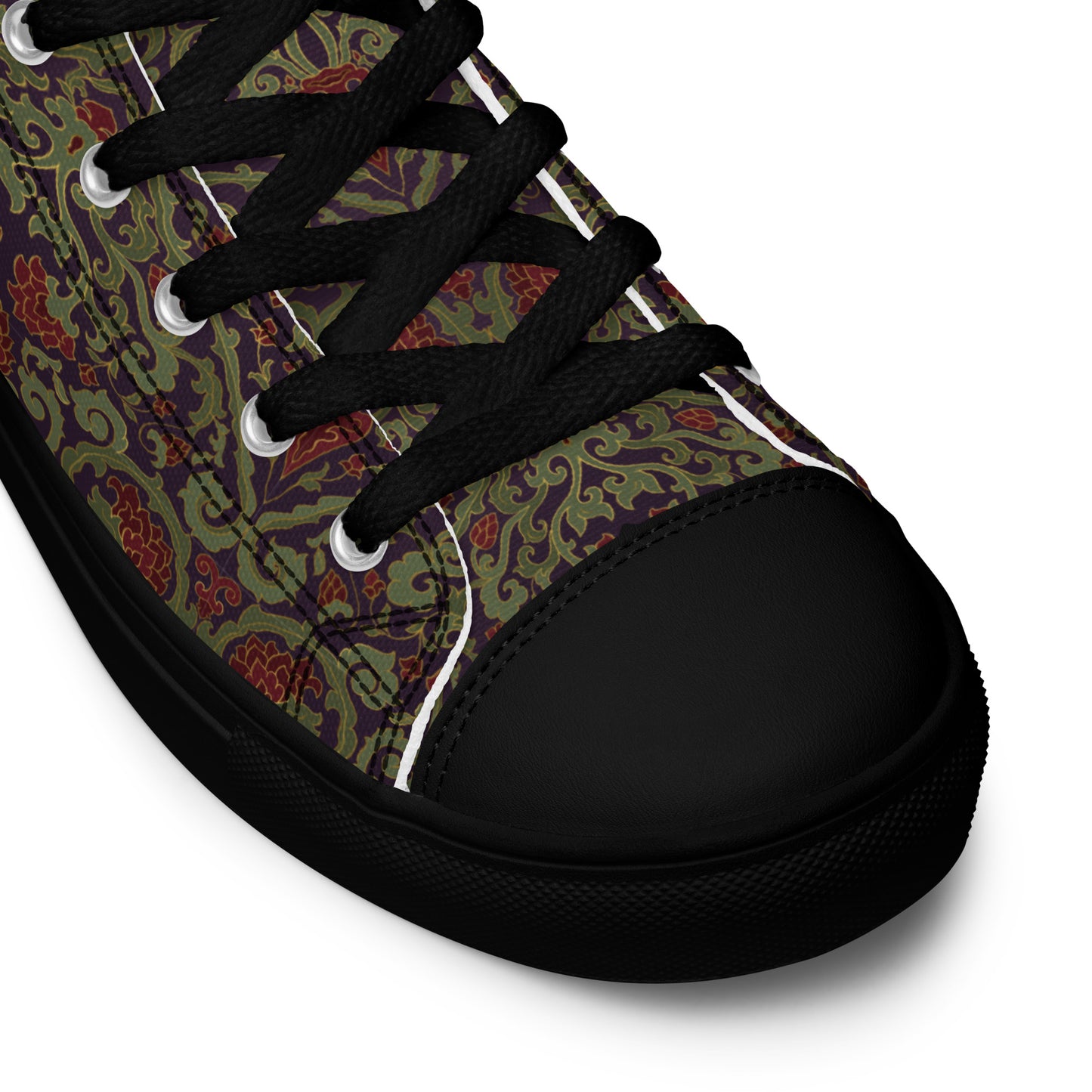 Unisex high top canvas shoes - Dark Ornament