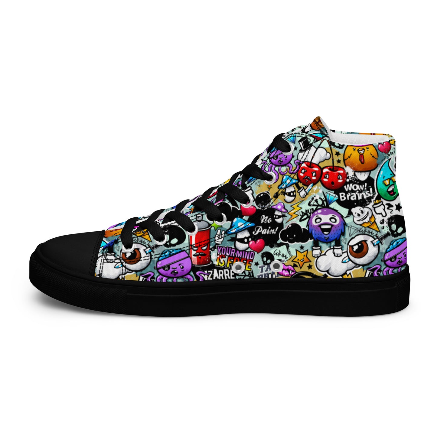 High top canvas shoes - Grafitti