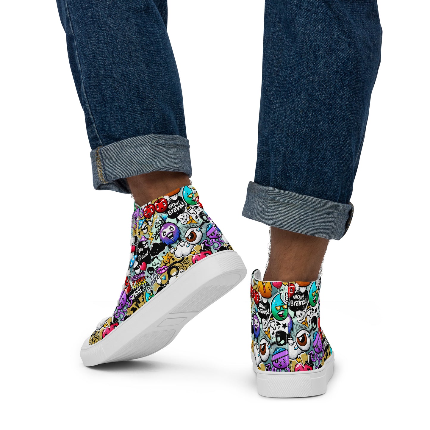 High top canvas shoes - Grafitti