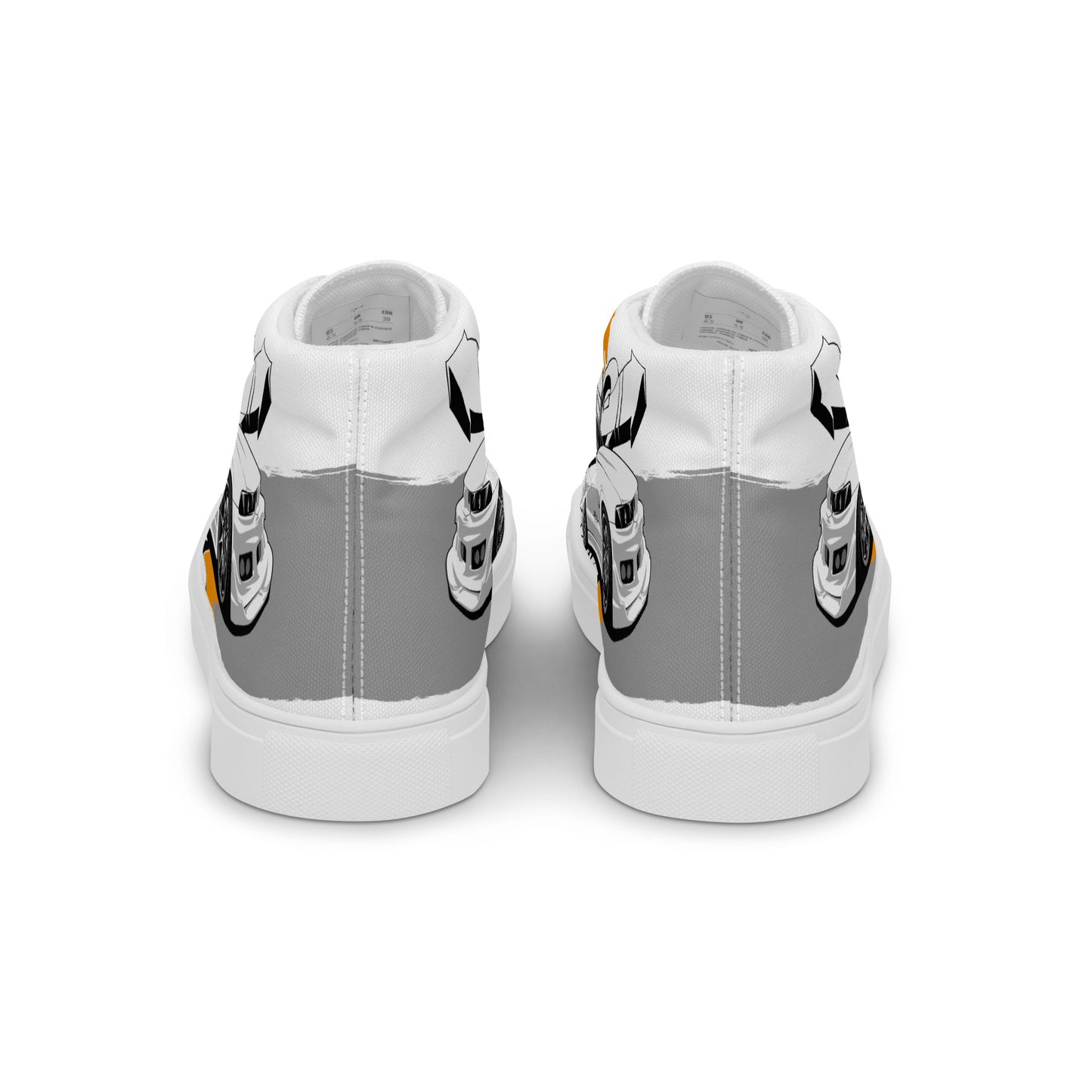 Men’s high top canvas shoes -Racing car