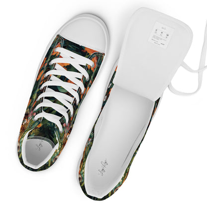 Tiger & Jungle High-Top Canvas Shoes