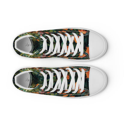 Tiger & Jungle High-Top Canvas Shoes