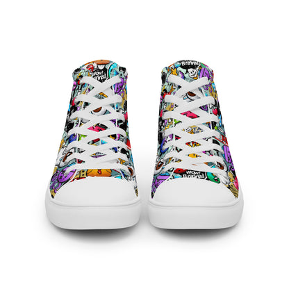 High top canvas shoes - Grafitti