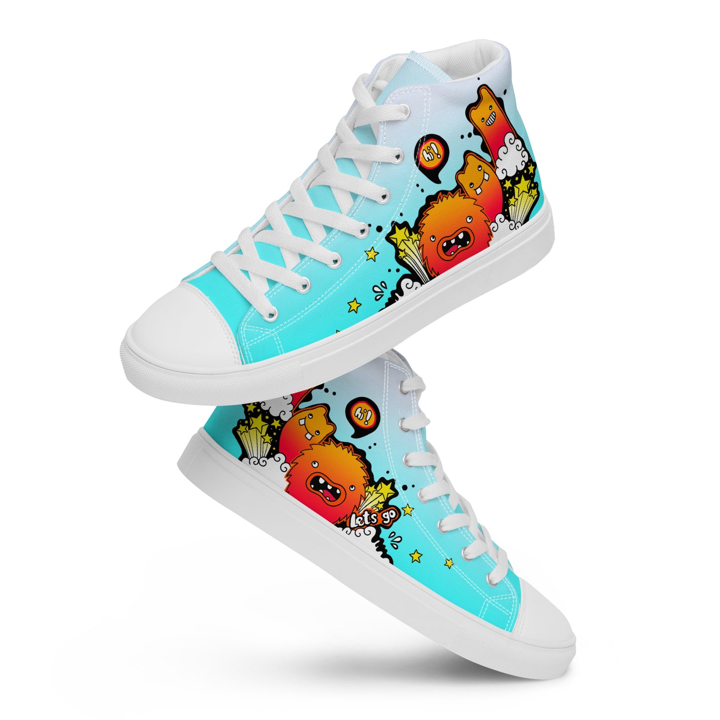 Unisex high top canvas shoes -Let'go