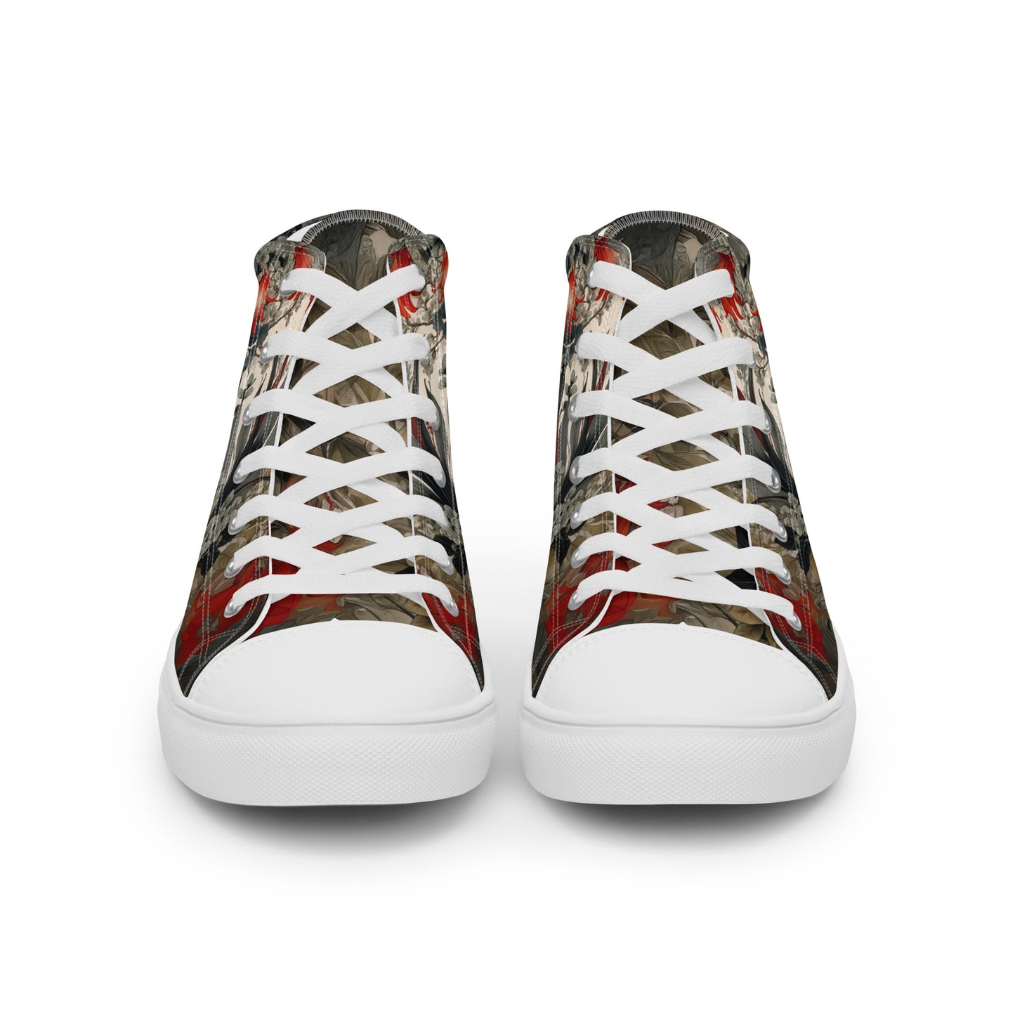 Women’s Floral High-Top Canvas Sneakers
