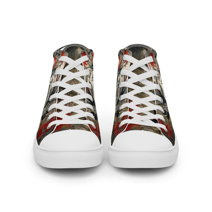 Women’s Floral High-Top Canvas Sneakers