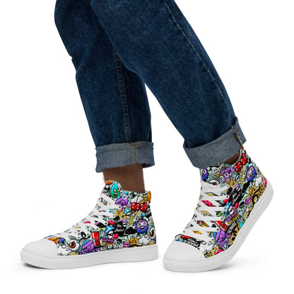 High top canvas shoes - Grafitti