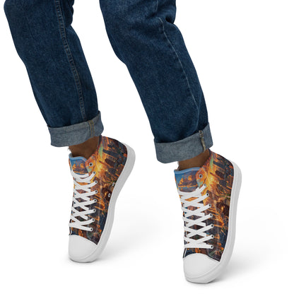 Unisex high top canvas shoes- City