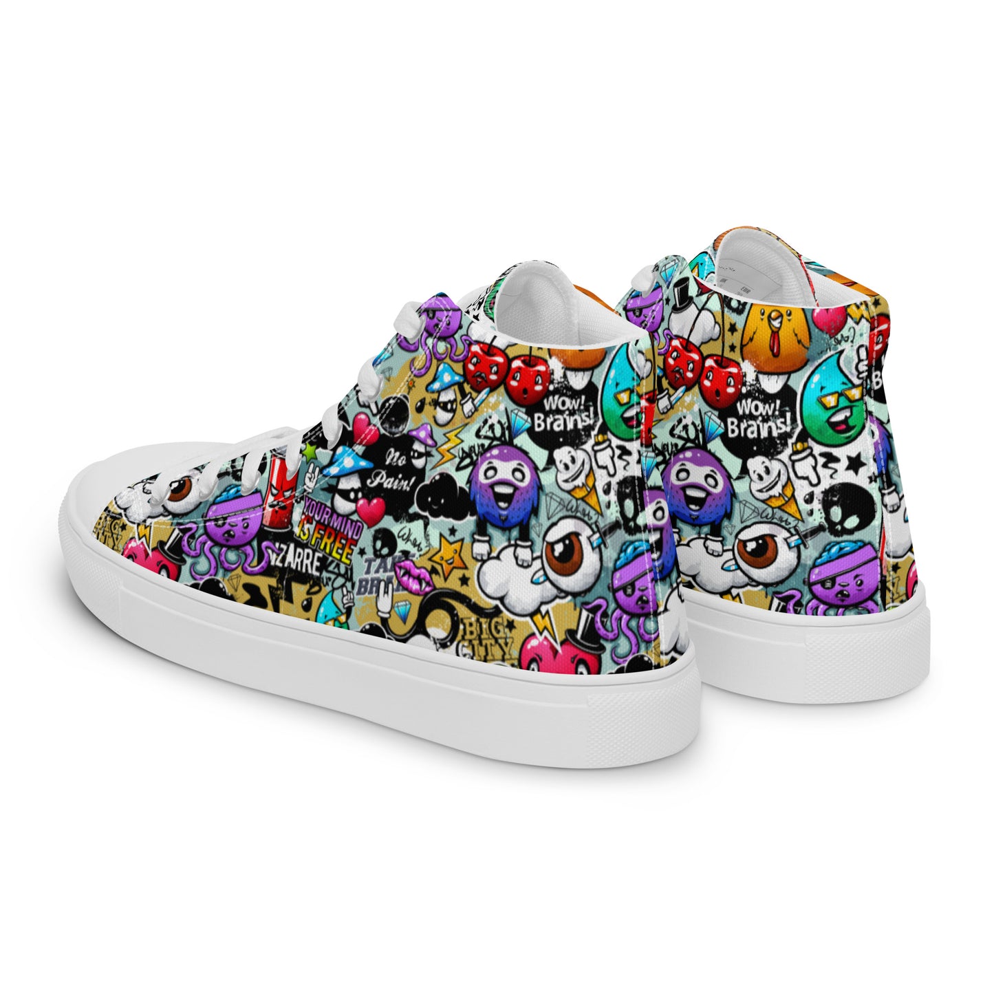 High top canvas shoes - Grafitti