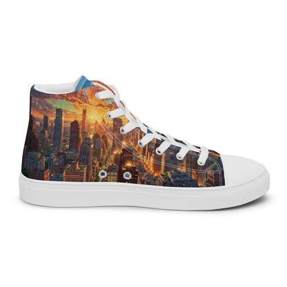 Unisex high top canvas shoes- City