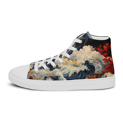 Unisex - high top canvas shoes- Storm