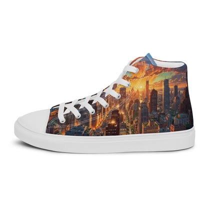 Unisex high top canvas shoes- City