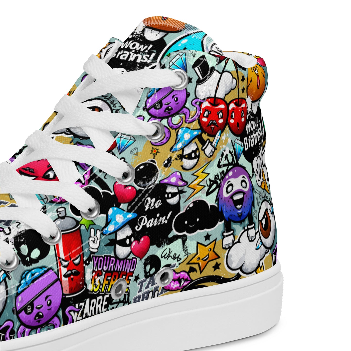 High top canvas shoes - Grafitti