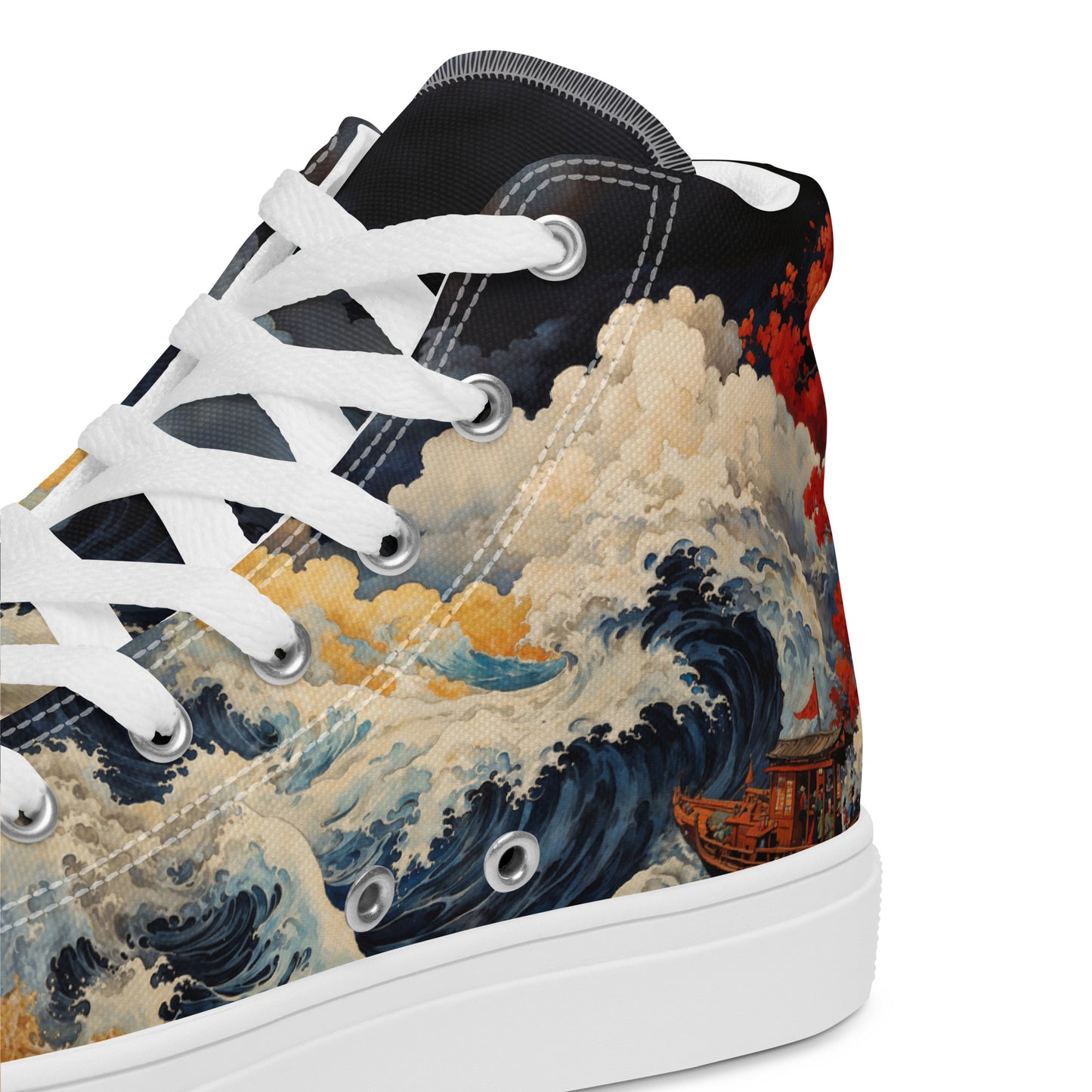 Unisex - high top canvas shoes- Storm