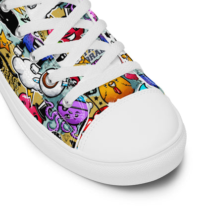 High top canvas shoes - Grafitti