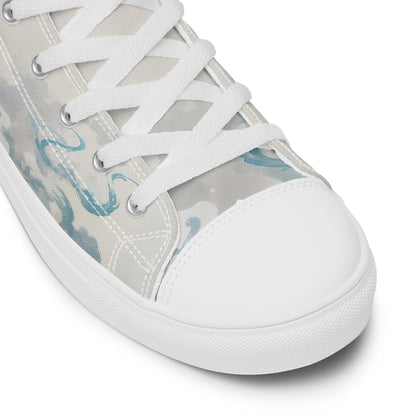 Unisex high top canvas shoes - Two Dragons