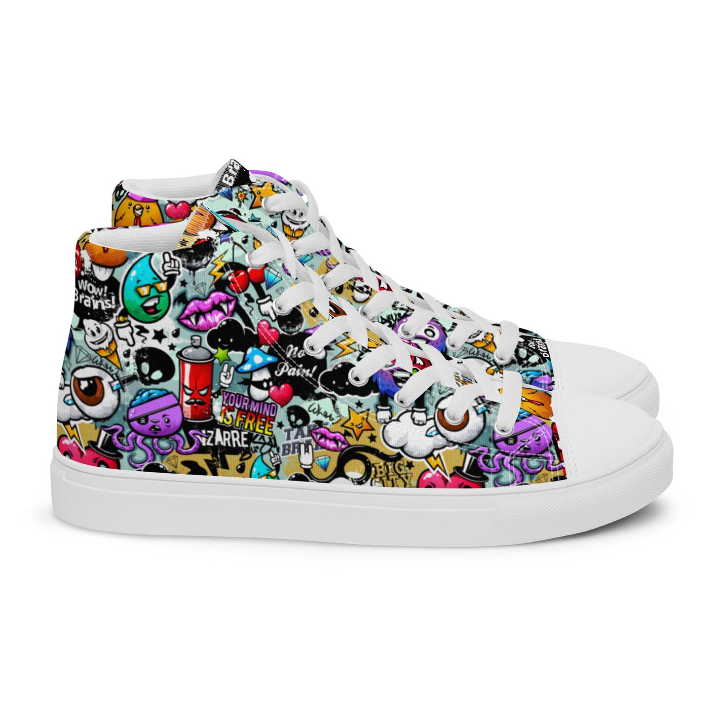 High top canvas shoes - Grafitti