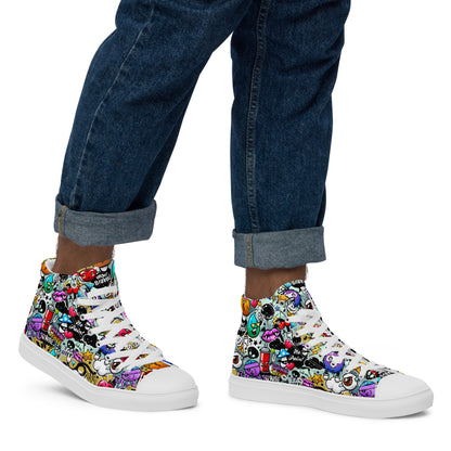 High top canvas shoes - Grafitti