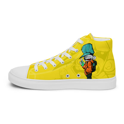 Unisex high top canvas shoes- Sprayer