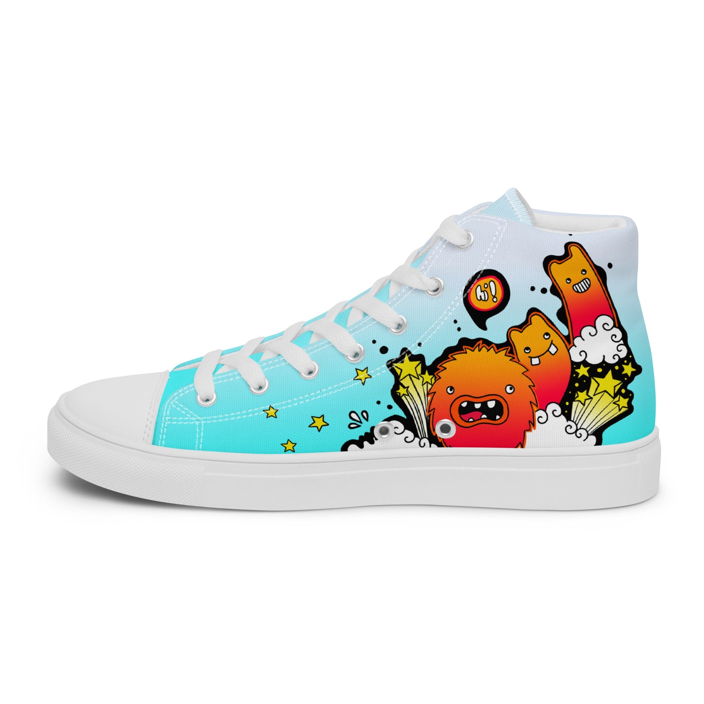 Unisex high top canvas shoes -Let'go