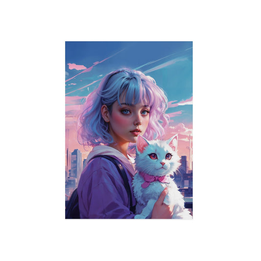 Metal Poster - Modern Metal Wall Art- Anime - 19.7’’ x 27.6’’ (Vertical) - Home Decor