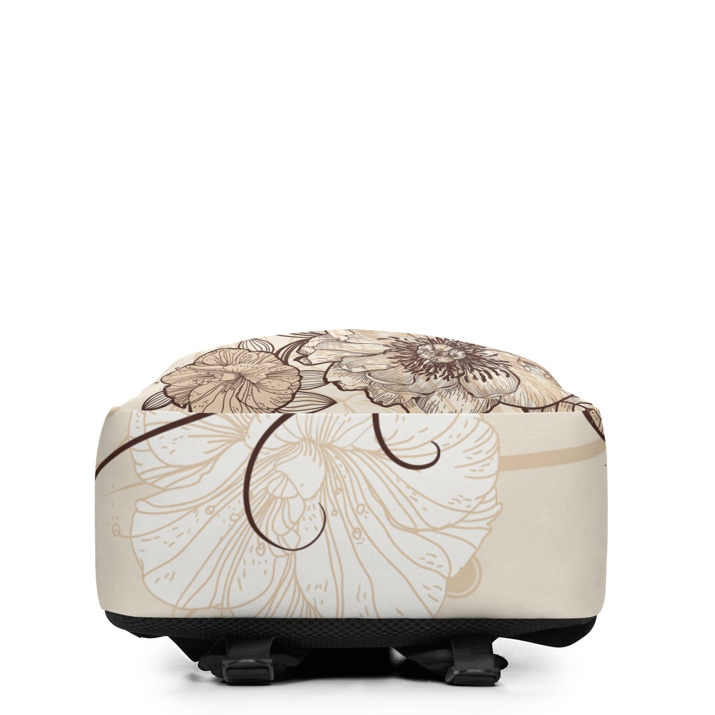 Minimalist Backpack - Vintage Floral Design - Bags