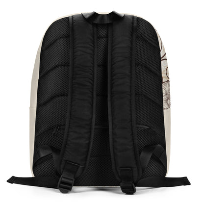 Minimalist Backpack - Vintage Floral Design - Bags