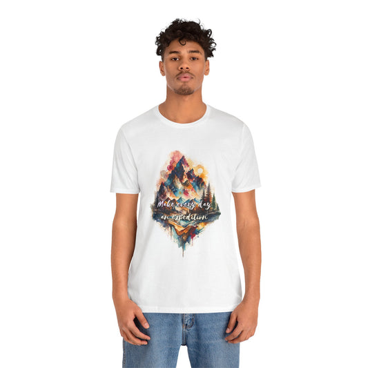 Mountain Landscape T-Shirt - Make Everyday an Expedition - T-Shirt