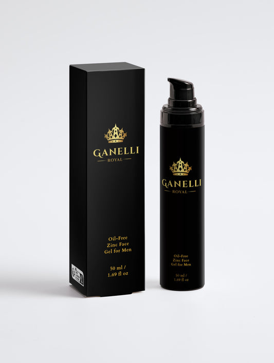 Oil-Free Zinc Face Gel for Men - Ganelli Royal - Cosmetics