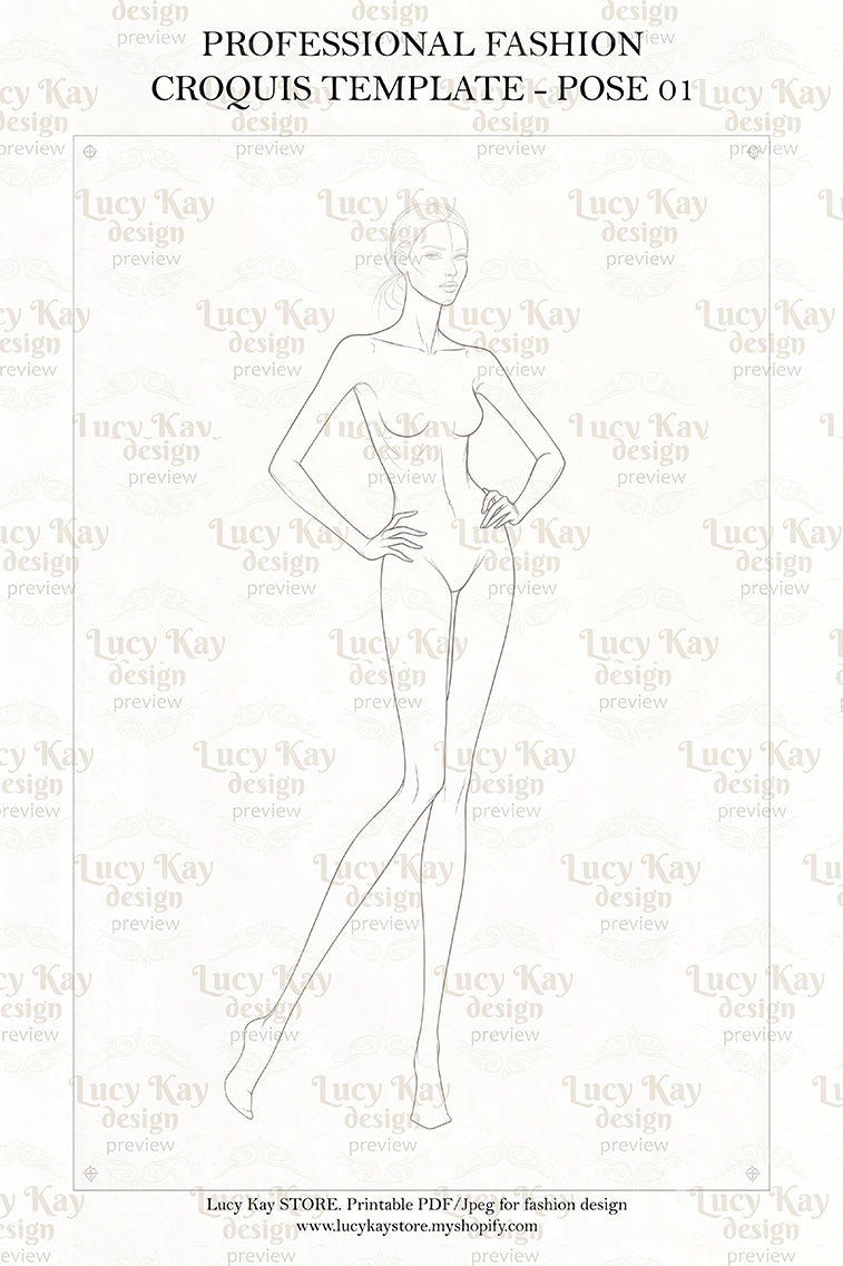 Procreate Fashion Croquis Bundle – Printable Illustration Kit