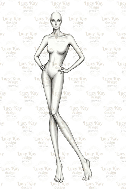 Procreate Fashion Croquis Bundle – Printable Illustration Kit