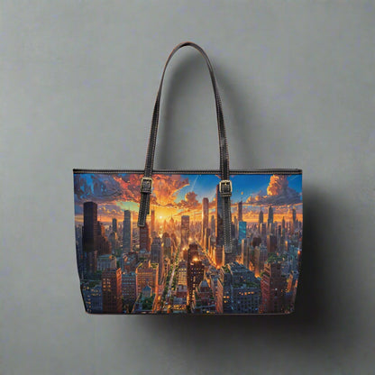 PU Leather Shoulder Bag- City - Bags