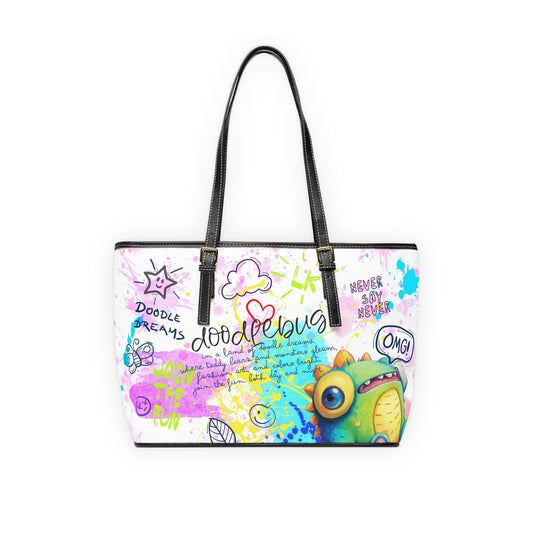 PU Leather Shoulder Bag- Doodlebug - Bags