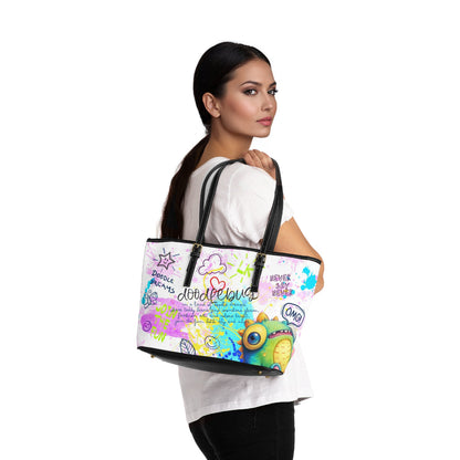 PU Leather Shoulder Bag- Doodlebug - Bags
