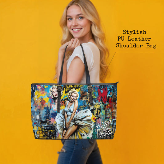PU Leather Shoulder Bag- Marilyn Monroe - Bags