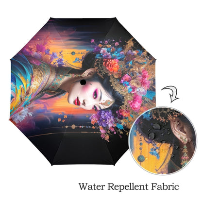 Semi-Automatic Foldable Umbrella - One size - Accessories