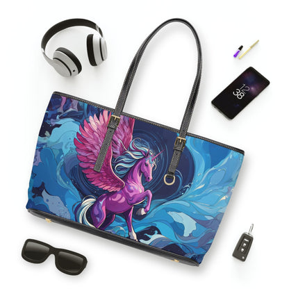 Shoulder Bag - Dreamy Pink Unicorn Illustration - Bags