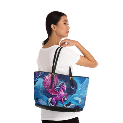 Shoulder Bag - Dreamy Pink Unicorn Illustration - Bags