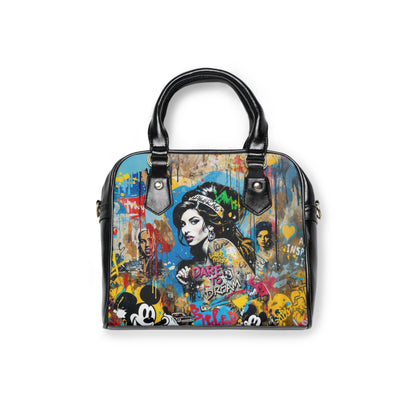 Shoulder Handbag - Amy Winehouse - 9.45’’ x 8.27’’ / Black - Bags
